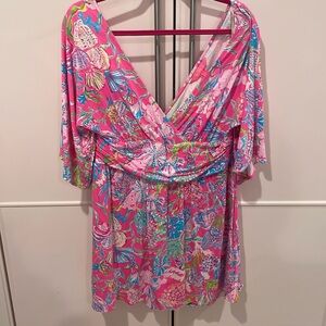 Lilly Pulitzer Parigi Romper Dress XL